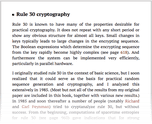 Rule 30 cryptography