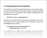 Computing powers [of numbers]