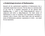 [Underlying] structure of Mathematica