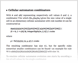  Cellular automaton combinators
