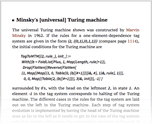  Minsky's [universal] Turing machine