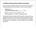 Mobile automata [from cellular automata]