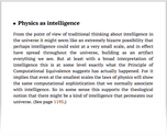 Physics as intelligence