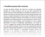 Possible purposes [for systems]