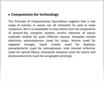 Components for technology