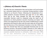 [History of] Church's Thesis
