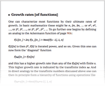 Growth rates [of functions]
