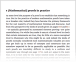 [Mathematical] proofs in practice