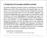 Properties [of example symbolic system]