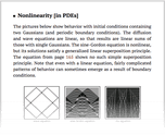 Nonlinearity [in PDEs]
