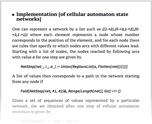 Implementation [of cellular automaton state networks]