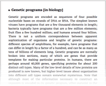 Genetic programs [in biology]