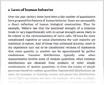Laws of human behavior