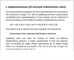 Implementation [of network substitution rules]