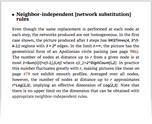 Neighbor-independent [network substitution] rules