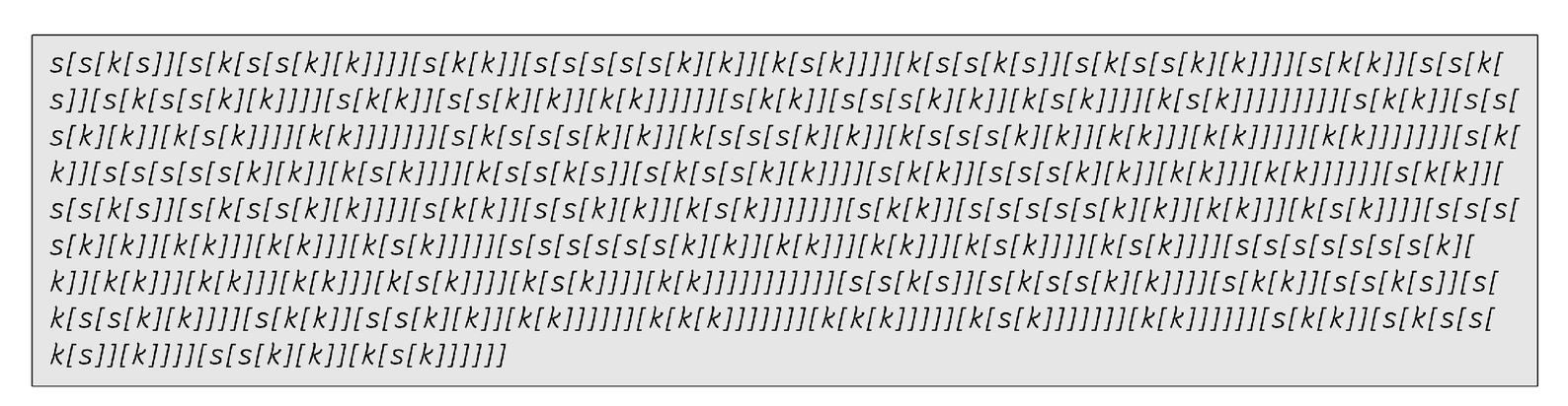 A combinator expression that corresponds to the operation of doing one step of rule 110 evolution