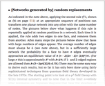 [Networks generated by] random replacements