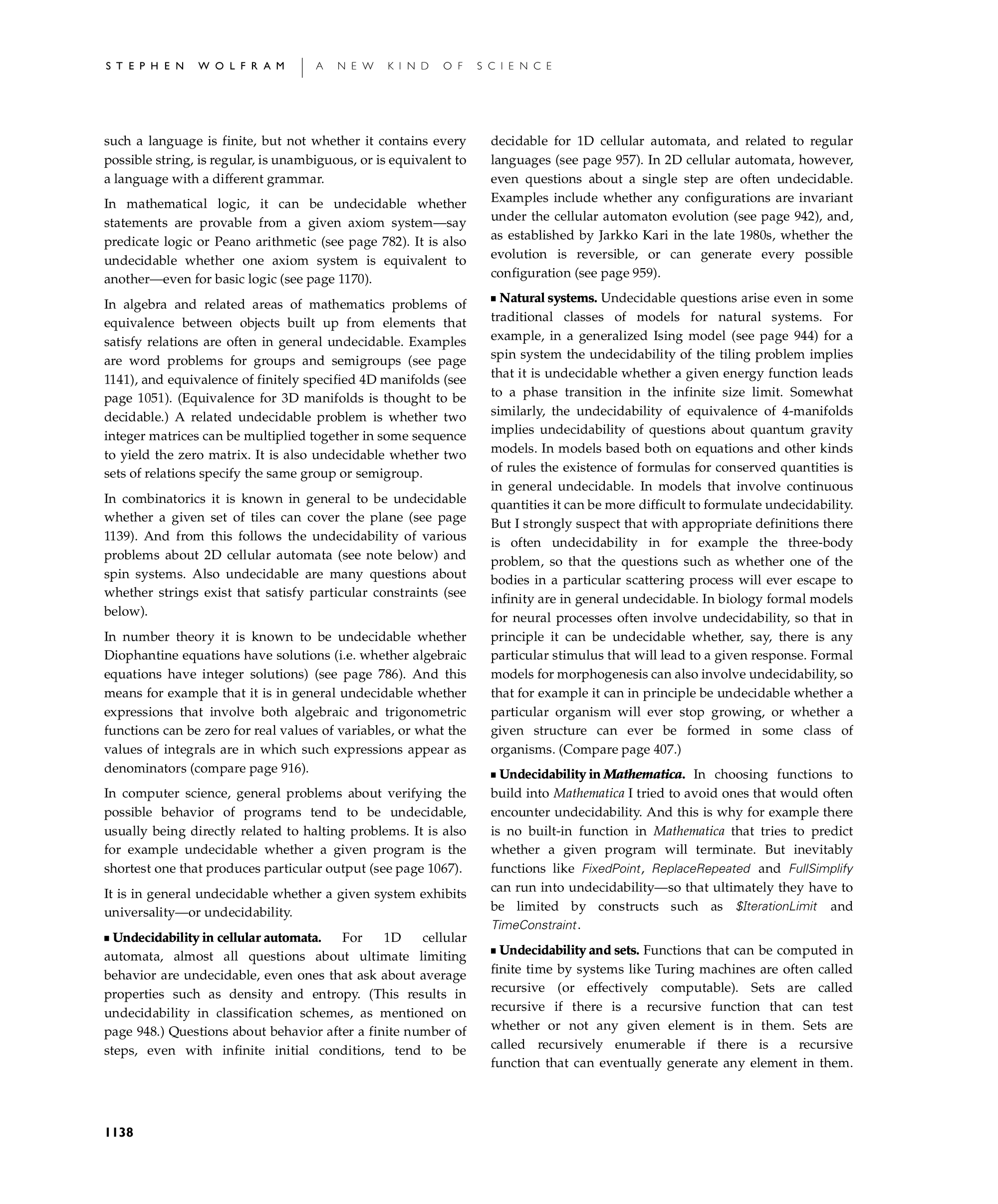 Page 1138: Notes for Undecidability and Intractability