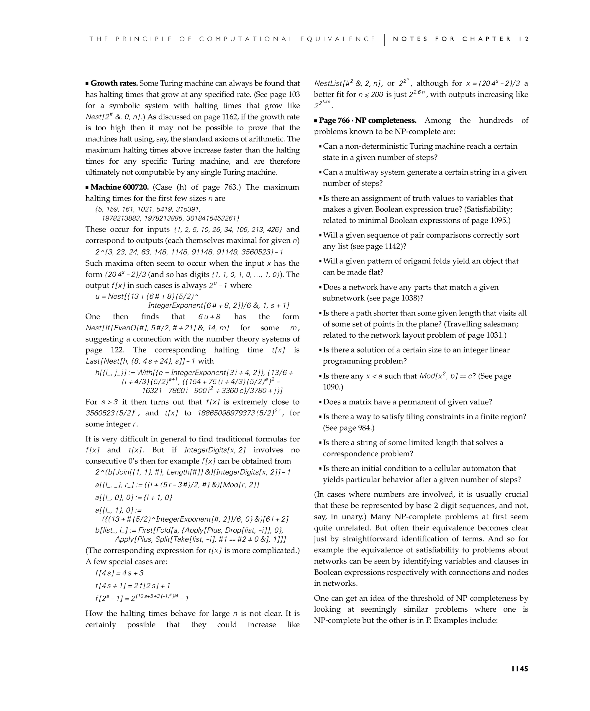 Page 1145: Notes for Undecidability and Intractability