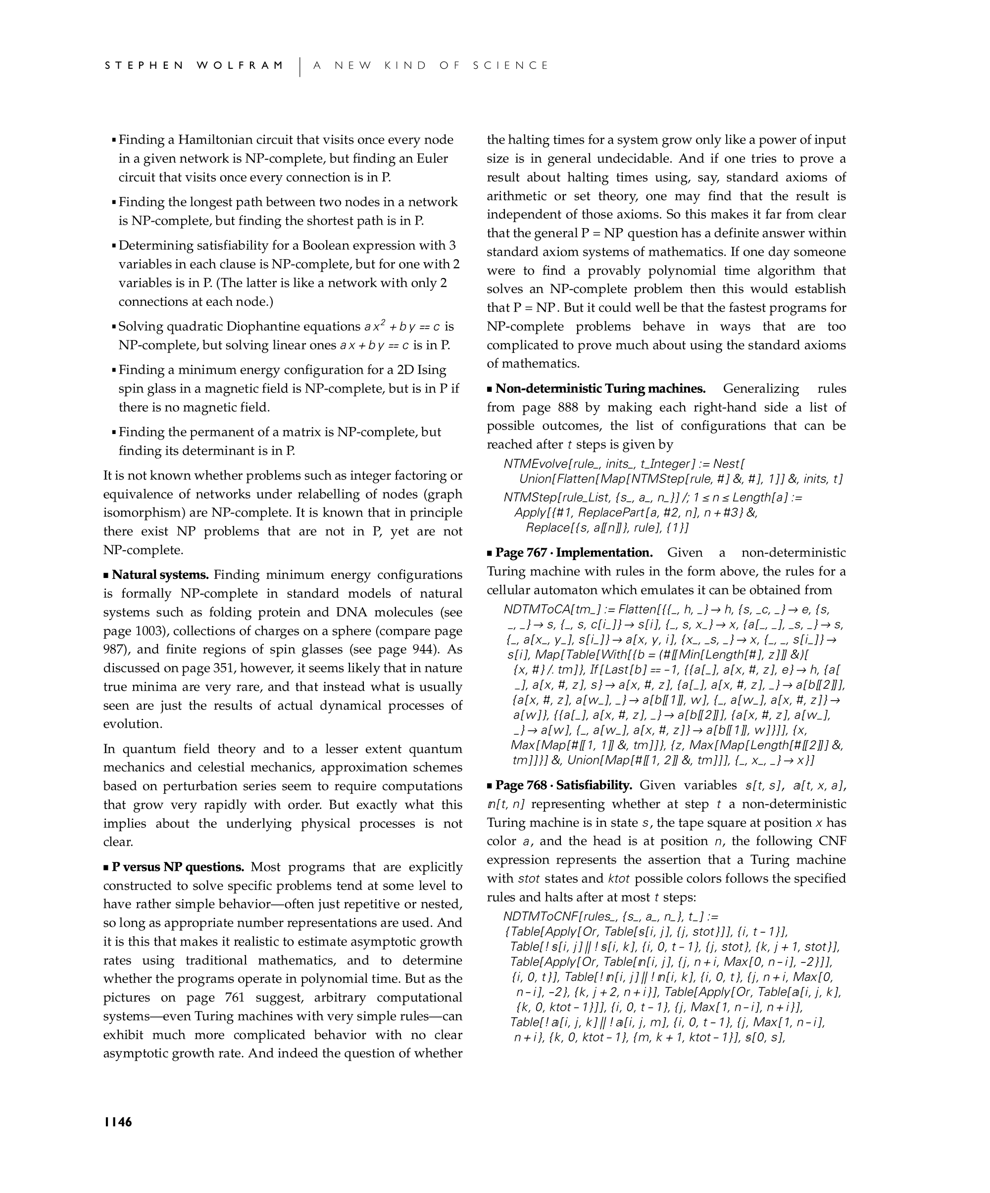 Page 1146: Notes for Undecidability and Intractability