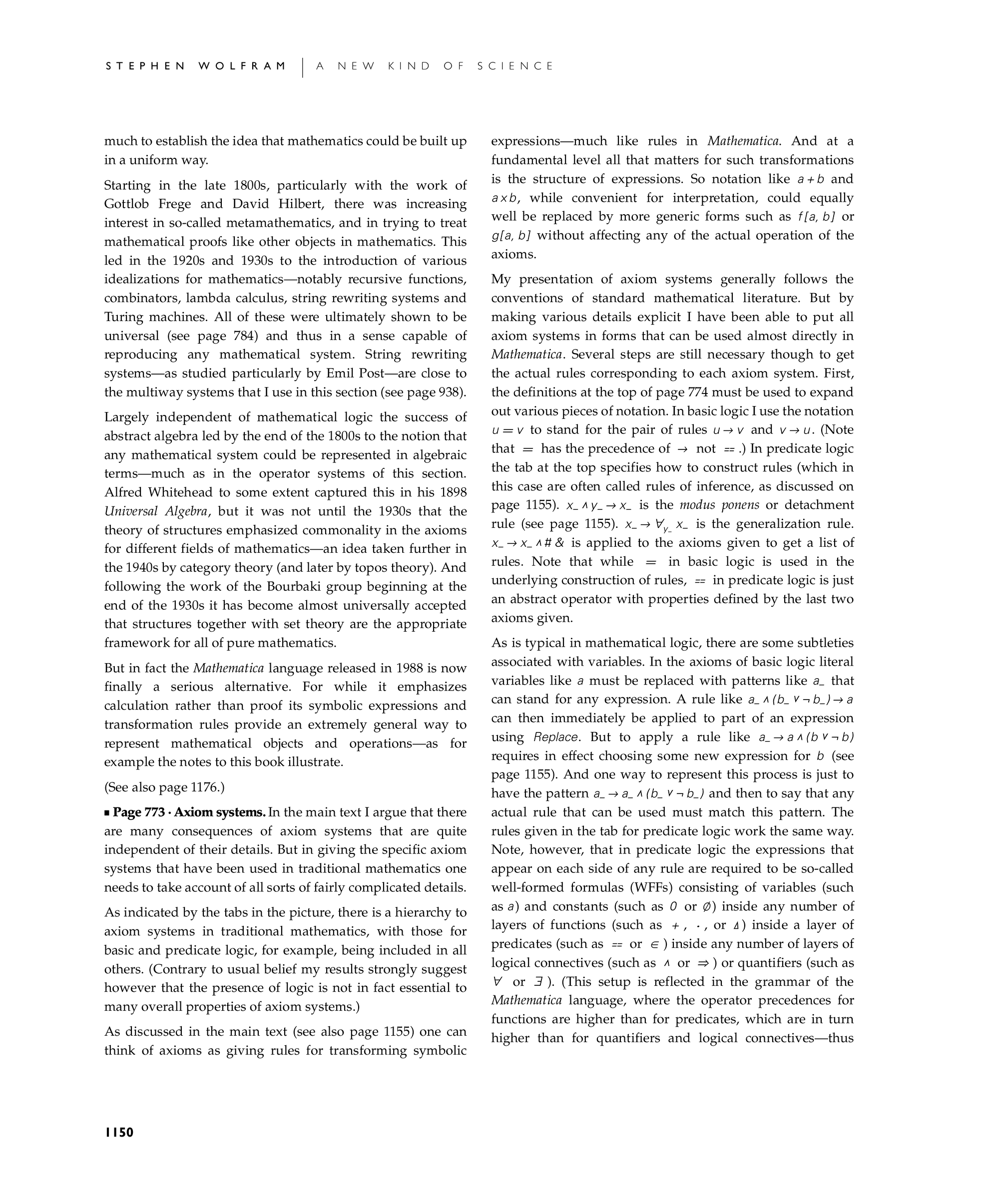 Page 1150: Notes for Implications for Mathematics and Its Foundations