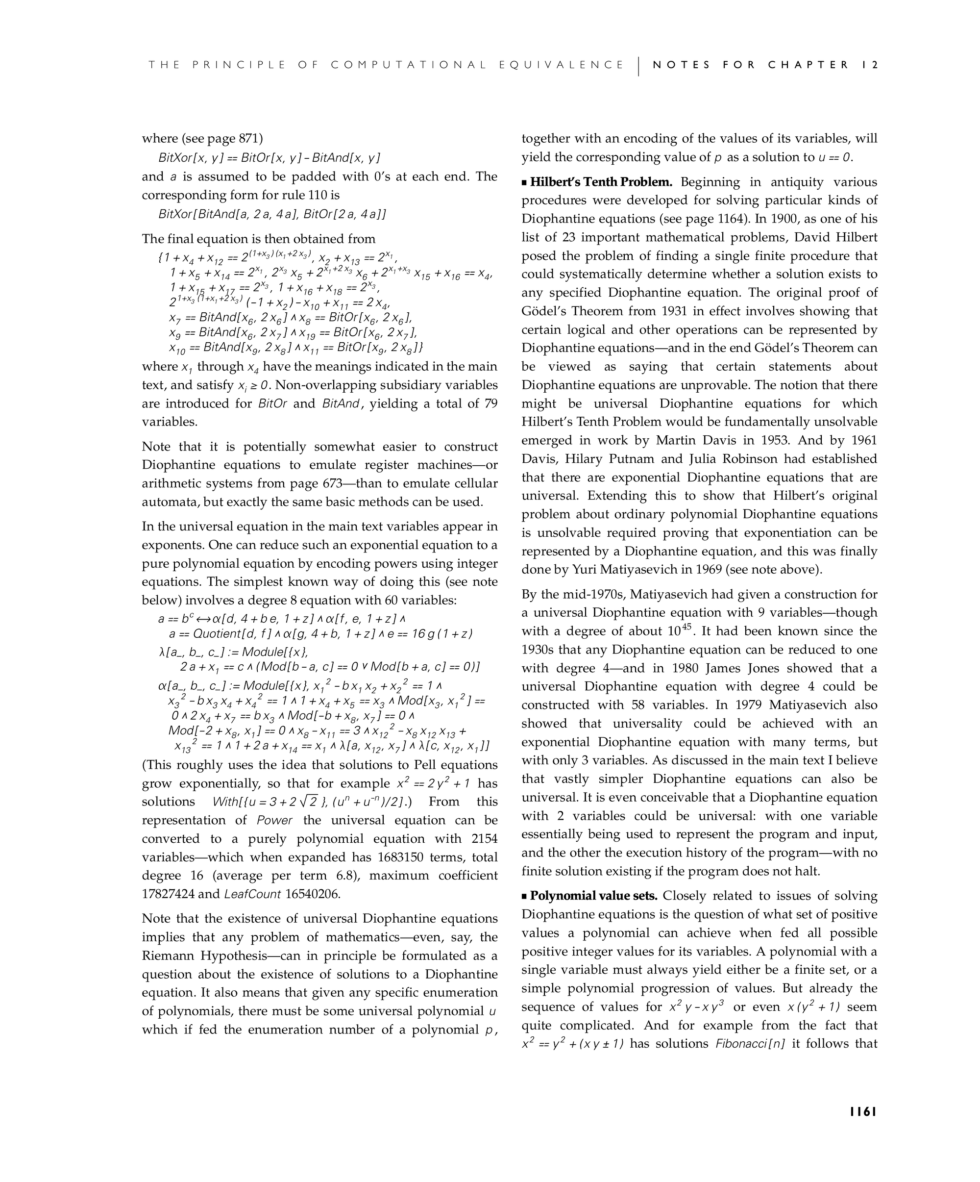 Page 1161: Notes for Implications for Mathematics and Its Foundations
