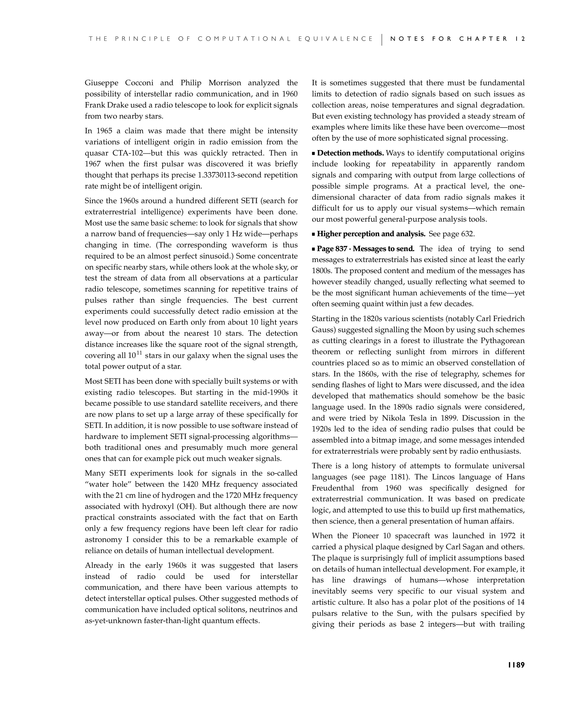 Page 1189: Notes for Intelligence in the Universe
