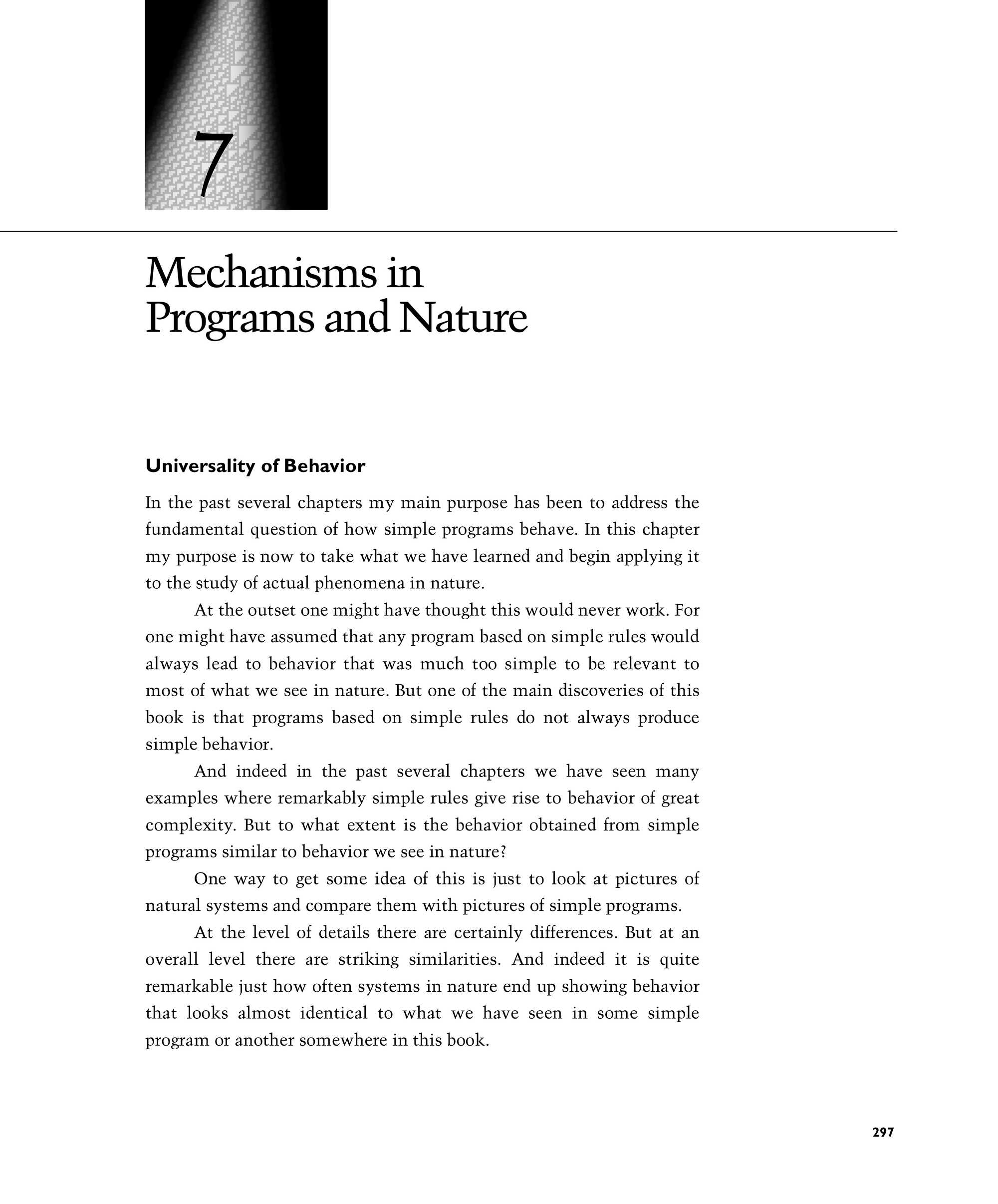 Page 297: Universality of Behavior