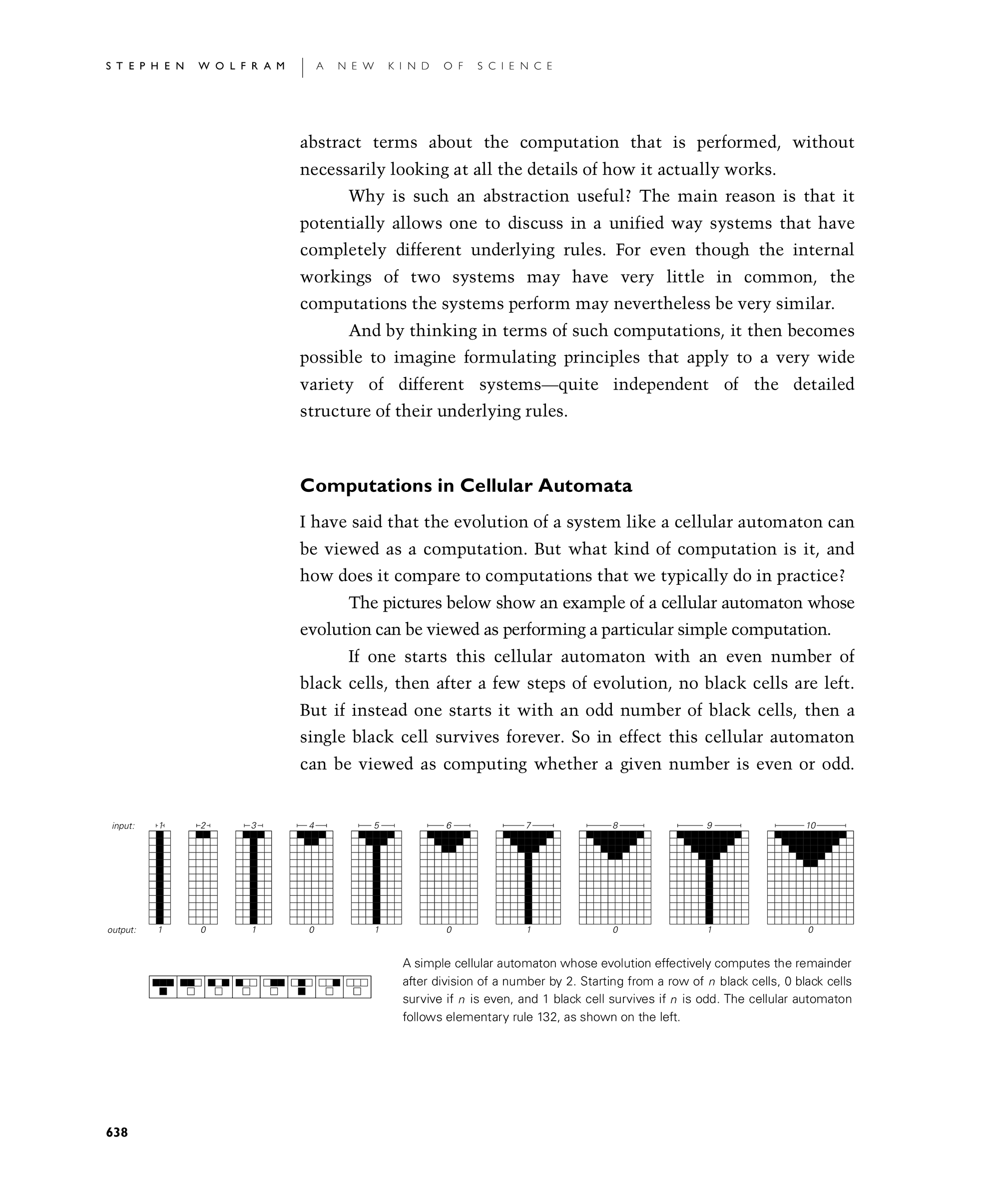 Page 638: Computations in Cellular Automata